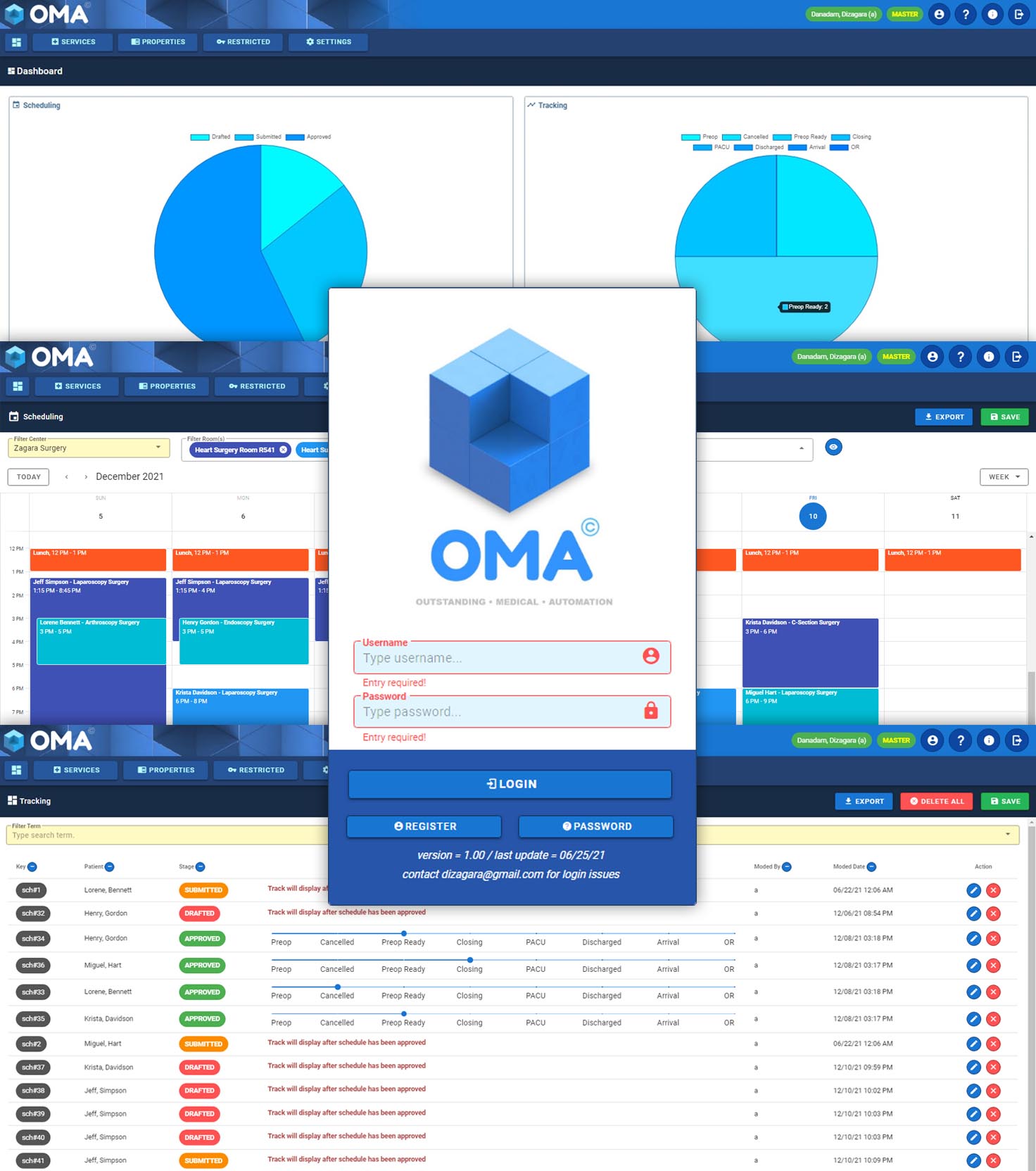 OMA screenshot